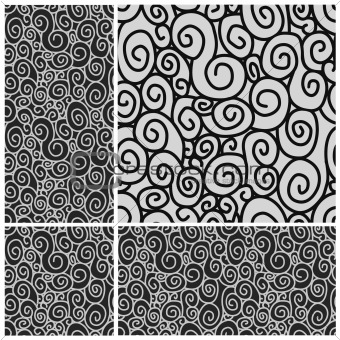 Vector Seamless Swirl Pattern