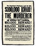 Vector Vintage Abraham Lincoln Reward Poster