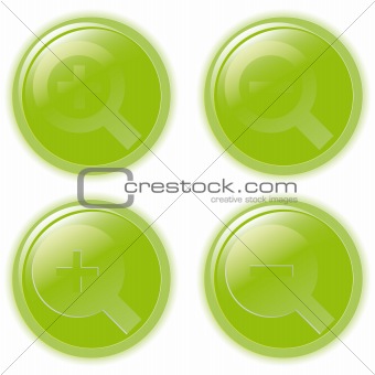 Vector illustration green bubbles
