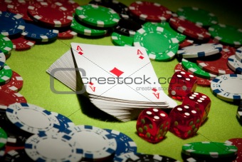 Casino games concept