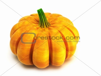  isolated pumpkin 3d rendering