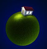 house on a small green planet
