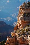 Rocky cliff in the Grand Canyon