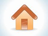 abstract glossy web home icon