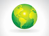 abstract green eco globe