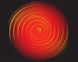 abstract fire spiral