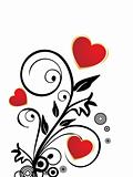 romantic valentine hearts