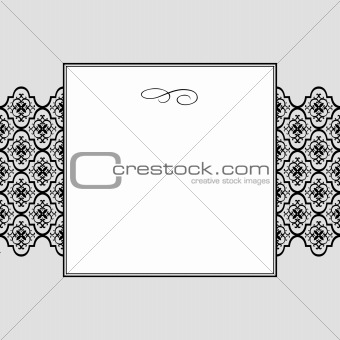 Vector Lace Pattern and Frame