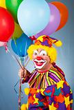 Happy Clown With Balloons