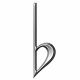 3D Silver Flat Symbol