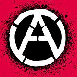 Anarchy symbol icon vector illustration
