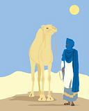 touareg with camel