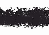 black ink splat banner