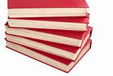 Pile of red books