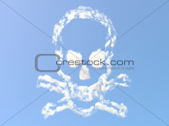 Skull and Bones from clouds