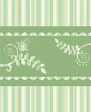 Eco greeting card or seamless repetitive border