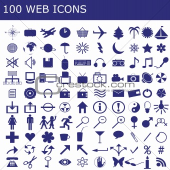 100  icons  for web applications