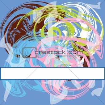 Abstract background with colored elements