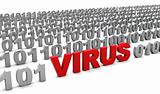 virus in binary code