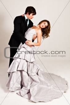 Attractive Young Couple Dancing
