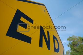 End of Road Sign