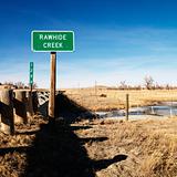 Rawhide creek sign.