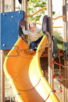 Kid at playground
