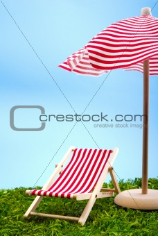 Beach chair and Sunshade