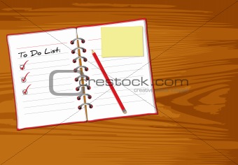 Notebook wood