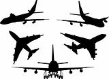 Plane silhouettes