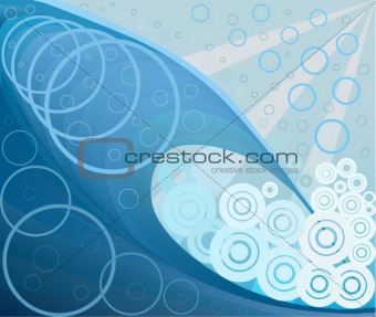 Abstract wave vector illustration