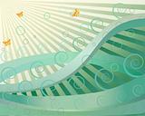 Abstract wave vector illustration