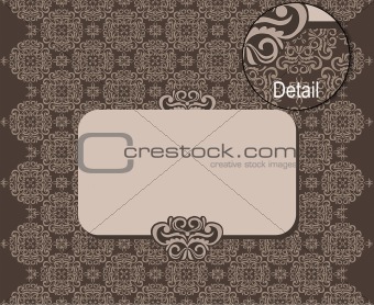 vector pattern with banner for your text