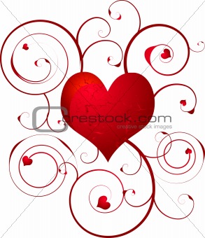 love heart swirl