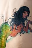 Mermaid tattoo.