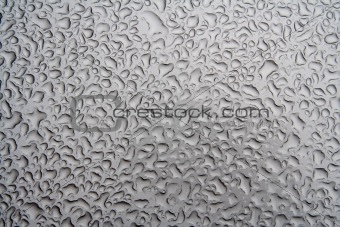 Water Droplets on a Steel Surface