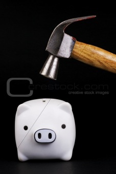 Piggy Bank With Hammer