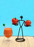 Tomato juice by the pool