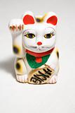 Japanese lucky cat figurine.