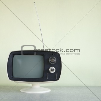 Vintage television set.