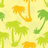 Palms seamless pattern, vector