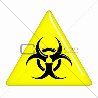 3D Biohazard Sign