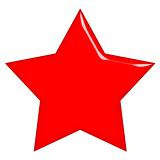 3D Communist Red Star