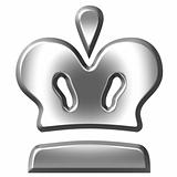 3D Silver Crown