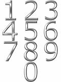 3D Silver Numbers 