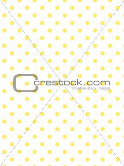 Vector Eps8  White Background with Yellow Polka Dots