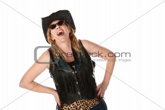 Laughing cowgirl 