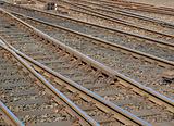 Railway railroad tracks