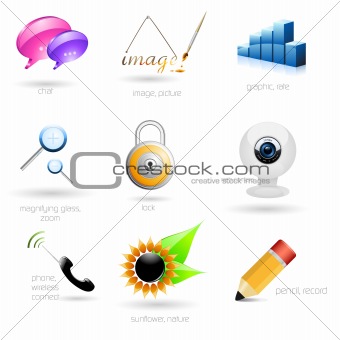 Set of professional vector icons