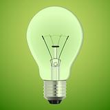 Green vector bulb